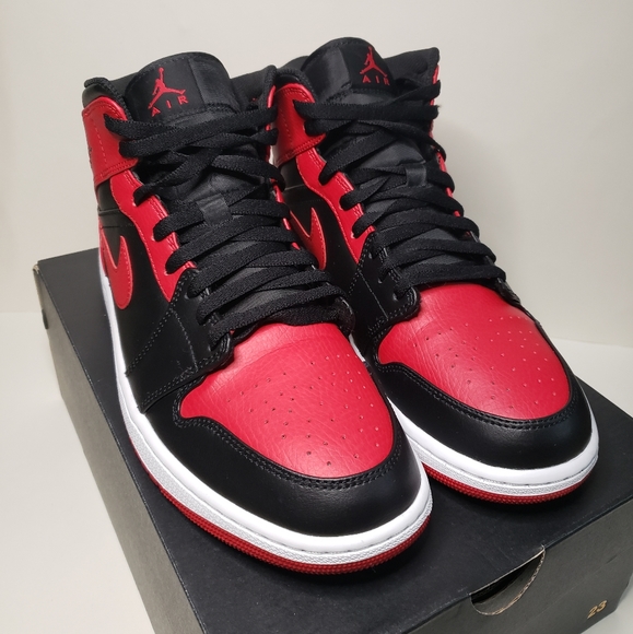 JORDAN 1 MID BRED "BANNED" MENS 11.5 - Picture 2 of 11